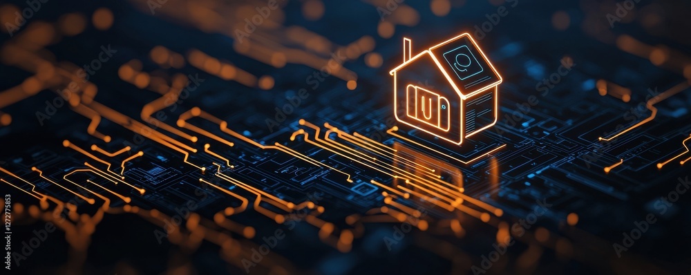 Poster innovative floating technology enhances smart home environments digital realm technology integration