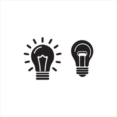 light bulb icon set