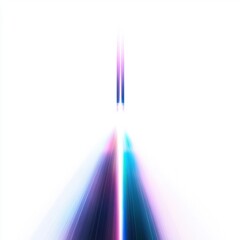 Abstract Light Trails Bright Colorful Convergence