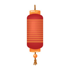 Vector image of a Mid-Autumn Festival lantern icon with a white background