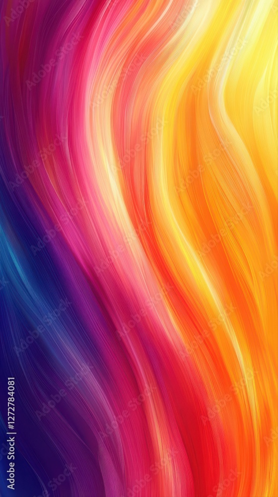 Aufkleber abstract colorful lines background with gradient in bright and cheerful hues for design and creative