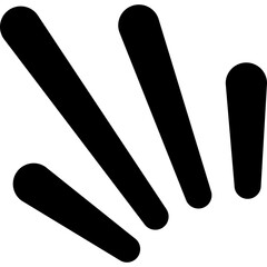 Hand drawn exclamation mark cartoon