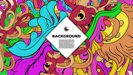 Dynamic vector wallpaper with colorful fractal patterns and layouts, perfect for your poster, banner, and fabric print needs.