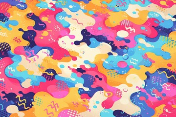 Abstract colorful blob pattern background (1)