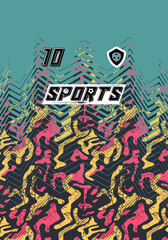 Professional Jersey Design High Resolution Vector Graphics Soccer Basketball Football Esports Abstract Geometric Minimalist Style