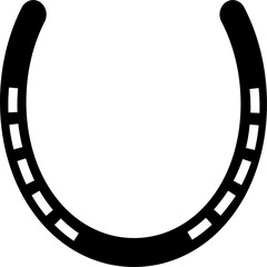 Horseshoe icon and Symbol Transparent Background