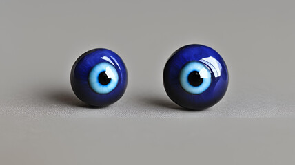 Blue evil eye bead 