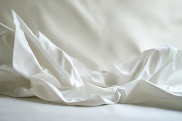 Dementia risk symbolized by an empty bed with rumpled sheets. Featuring soft lighting and muted tones