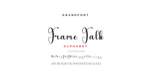 handwrite signature font Calligraphy Logotype Script Brush Font Type Font lettering handwritten