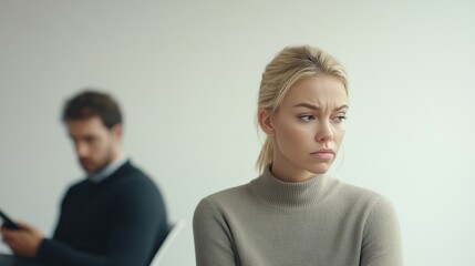 Phone overuse during an important work meeting. Featuring distraction and missed key information