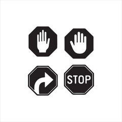 Obraz premium stop hand sign
