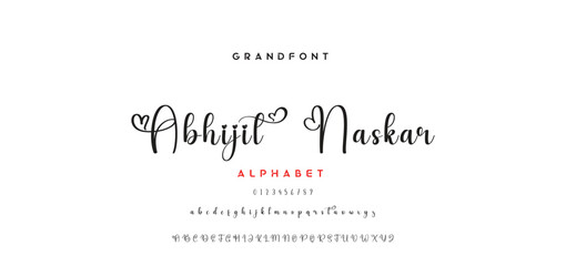 handwrite signature font Calligraphy Logotype Script Brush Font Type Font lettering handwritten