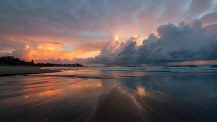Sunrise over the beach