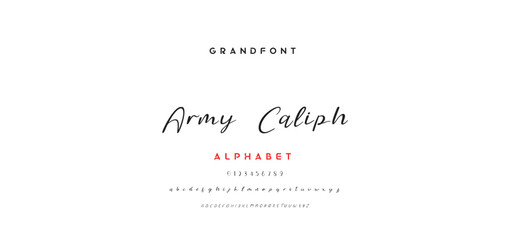 signature Font Calligraphy Logotype Script Brush Font Type Font lettering handwritten