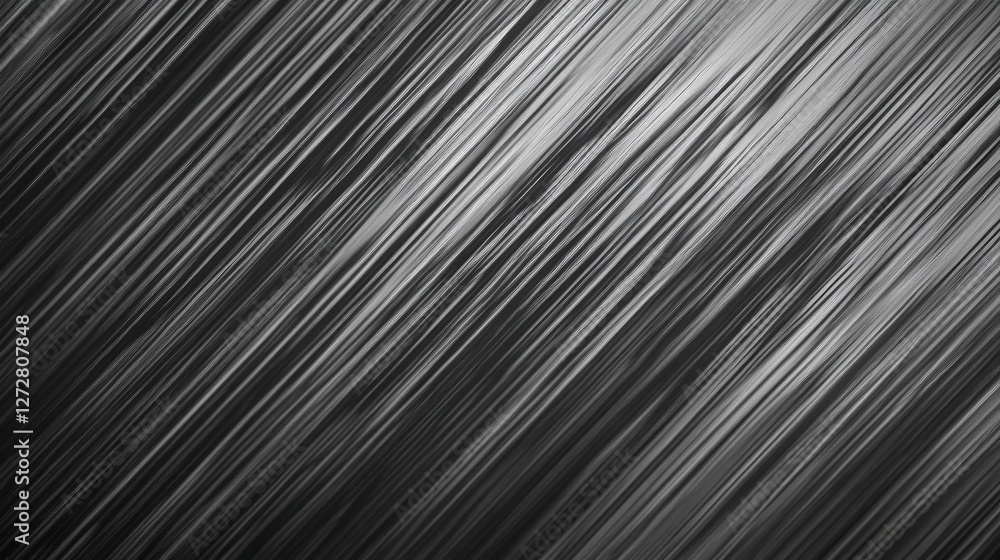Poster abstract black and white lines creating dynamic flowing movement effect