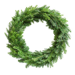 Lush Green Christmas Wreath Festive Holiday Decoration Winter Season,