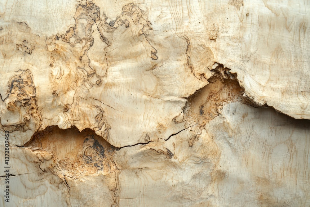 Poster close-up view of natural wood textures with unique patterns and grains
