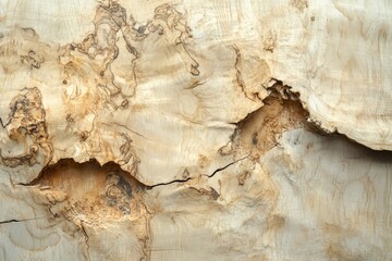 Close-Up View of Natural Wood Textures with Unique Patterns and Grains