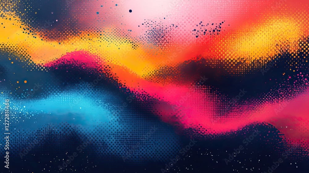 Poster background with vibrant colors abstract colorful background