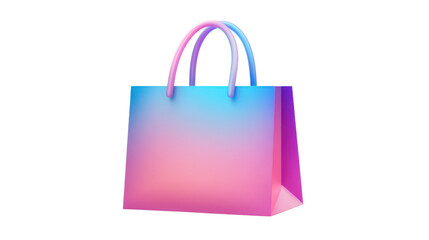colorful shopping bag isolated on white background
