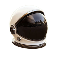 Fototapeta premium Astronaut Helmet Reflecting Moon Space Exploration,