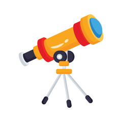 Take a look at this amazing icon of telescope in modern style