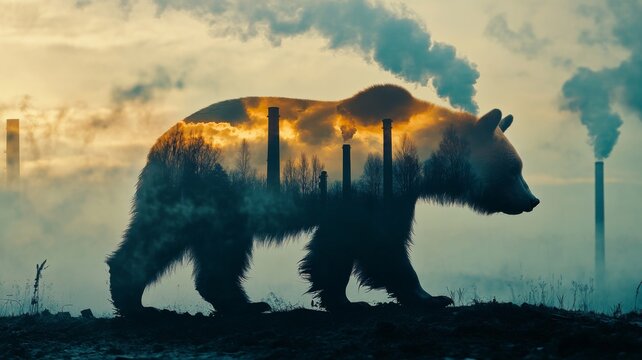 Pollution threatens wildlife as bears face extinction amid rising industrial emissions and habitat loss