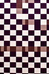 A checkered pattern consisting of small even square fabric graphics poster background