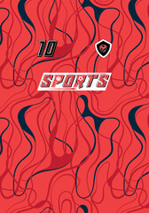 High Impact Sports Jersey Customizable Team Wear Soccer Basketball Football Esports Bold Graphics Abstract Modern Stylish Apparel