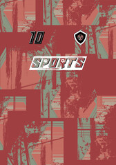 High Impact Sports Jersey Customizable Team Wear Soccer Basketball Football Esports Bold Graphics Abstract Modern Stylish Apparel
