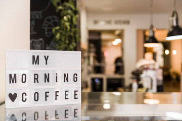 bar counter in restaurant