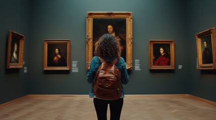 Phone overuse in a museum. Featuring distraction and missed cultural experiences