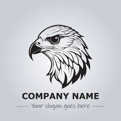 Head of Eagle logo company design vector illustration

