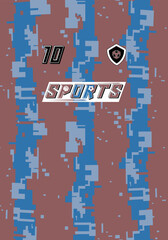Stylish Sports Jersey Unique Design for Soccer Football Basketball Esports Trendy Colors Geometric Patterns Minimalist Aesthetic