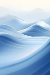 Presented in a naturalistic style with flowing forms mountains water lines poster background