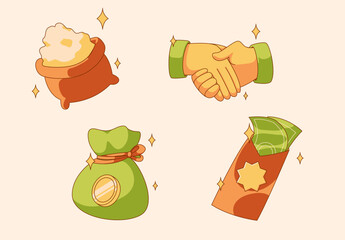 Islamic ramadan symbols and elements