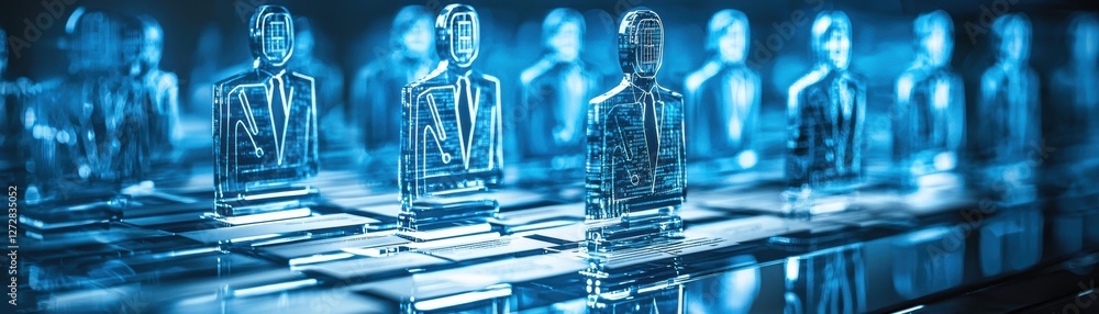 Poster hr departments implement ai solutions for efficient candidate screening in modern work environments 