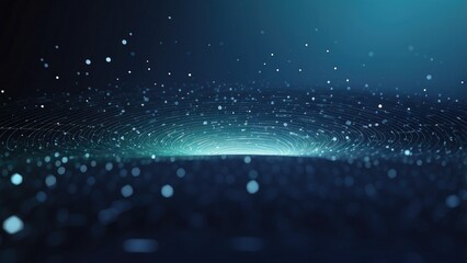 "Abstract Vector Background of Data Science: 3D Sphere Cloud Server and Machine Learning Technology"