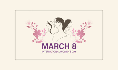 Celebrate International Women's Day with Elegant Floral Design and Empowering Feminine Silhouettes on March 8