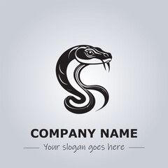 Snake logo company design vector illustration
