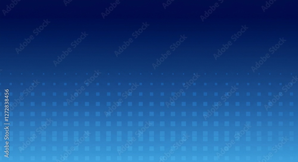 Poster a geometric pattern of blue squares creates a textured and modern background with a subtle gradient