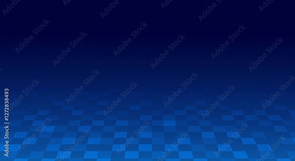 Poster this blue square grid mosaic offers a simple yet visually interesting background with a calming grad