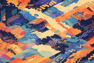 Obraz premium Abstract colorful graphic design