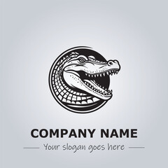 Crocodile logo design vector illustration