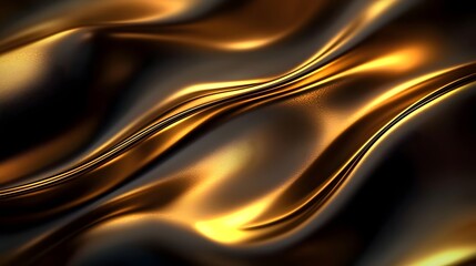 Elegant Minimalist Luxury Gradient Background with Smooth Gold and Black Tones