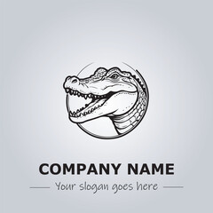 Crocodile logo design vector illustration