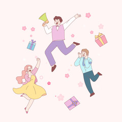 spring, event, discount, gift, event, advertising, promotion, notification, excitement, business, customer attraction, service,