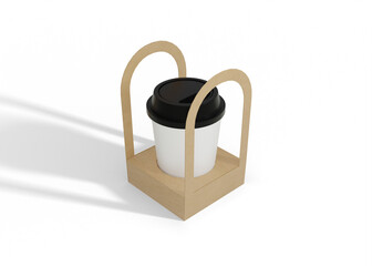 Coffee Cup Holder Mockup for Authentic Branding