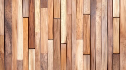 A close-up view of a wooden floor featuring various shades and types of wood arranged in a staggered pattern.