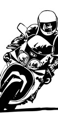 vector illustration of a motorcycle